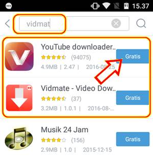 Cara Download Video YouTube di Android dengan Aplikasi VidMate APK Full Gratis